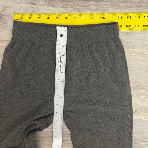 Poof! Gray Elastic Waist Pull On Full Length Leggings One Size Fits All - Picture 10 of 12